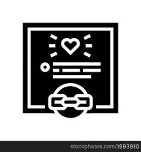 links from relevant contents glyph icon vector. links from relevant contents sign. isolated contour symbol black illustration. links from relevant contents glyph icon vector illustration