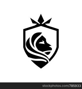 lion and sheild logo template