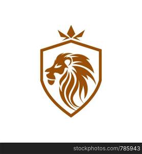 lion and sheild logo template