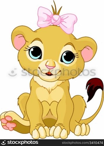Lion girl cub