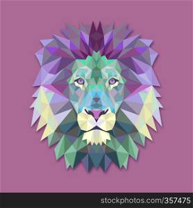lion head face art