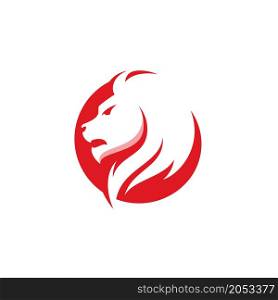 Lion Head Logo design vector template