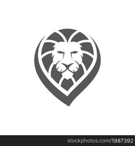Lion head logo images illustration design