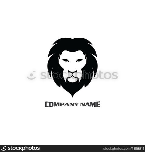 Lion head logo vector, creative graphic illustration design