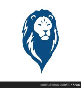 Lion head logo vector, lion king head sign concept.