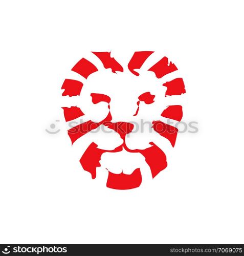 Lion head logo vector, lion king head sign concept, Lions head logo, lion face graphic illustration, Design element