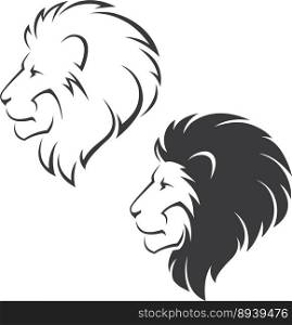 Lion head symbol vector image