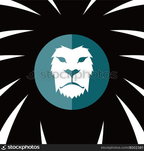 lion head template. lion head logo theme template vector art