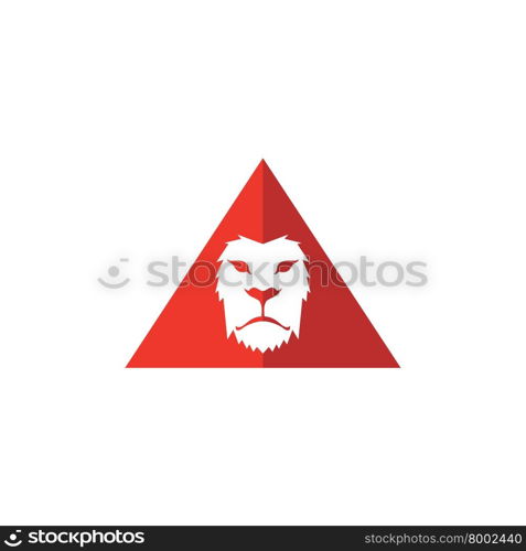 lion head template. lion head logo theme template vector art illustration