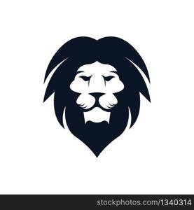 Lion head vector icon illustration