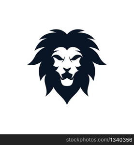 Lion head vector icon illustration