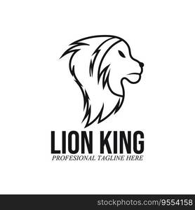 lion king vector logo icon templater illustration template design
