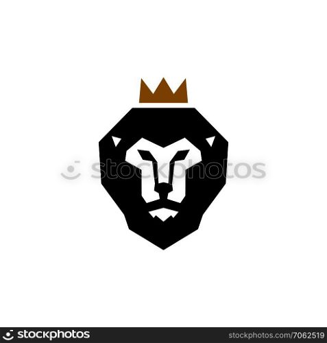 Lion sign. Design element for logo, label, emblem, sign. Vector illustration.