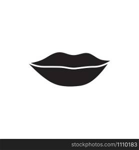 lip icon vector logo template in trendy flat style