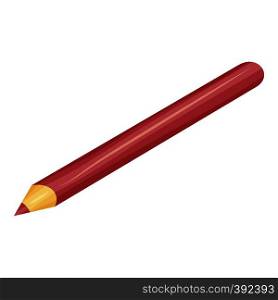 Lip pencil icon. Cartoon illustration of lip pencil vector icon for web. Lip pencil icon, cartoon style