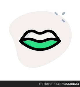 Lips are a visible body part at the mouth