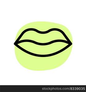 Lips are a visible body part at the mouth