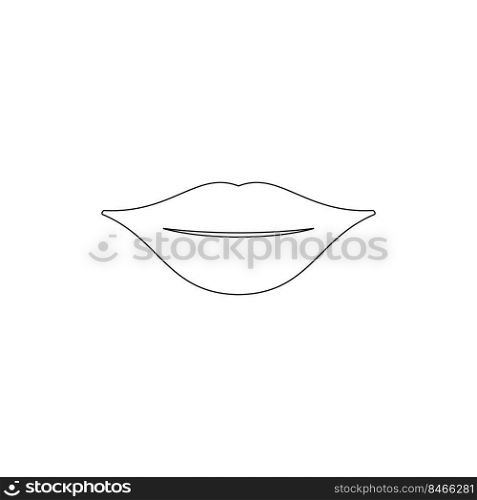 lips icon or logo isolated sign symbol vektor illustration,high quality black style vektor icons