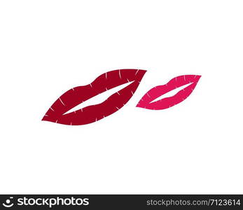 lips icon vector template