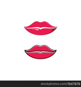 Lips logo beauty , sexy lips vector illustration