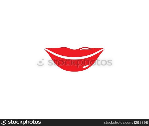 Lips logo template vector icon illustration design