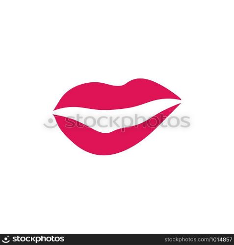 lips logo vector template design