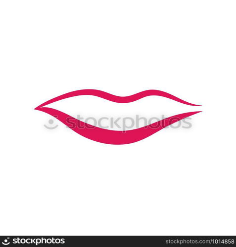 lips logo vector template design