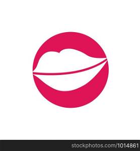 lips logo vector template design