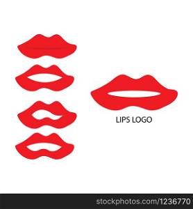 lips set logo vector