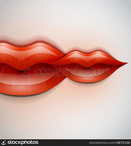 Lips vector background