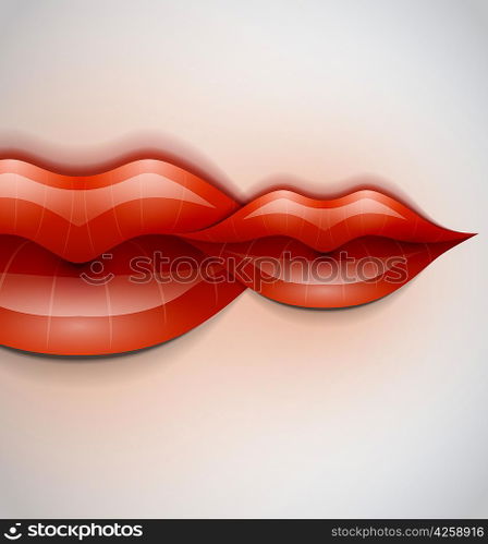 Lips vector background