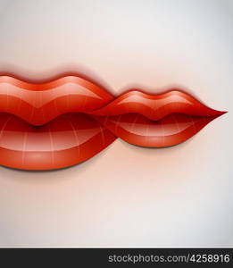 Lips vector background