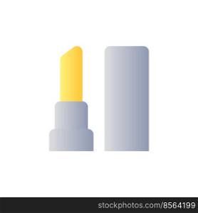 Lipstick flat gradient color ui icon. Beauty product selling. Cosmetics store. Online marketplace. Simple filled pictogram. GUI, UX design for mobile application. Vector isolated RGB illustration. Lipstick flat gradient color ui icon