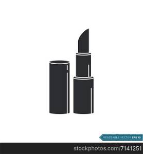 Lipstick Icon Vector Template Illustration Design