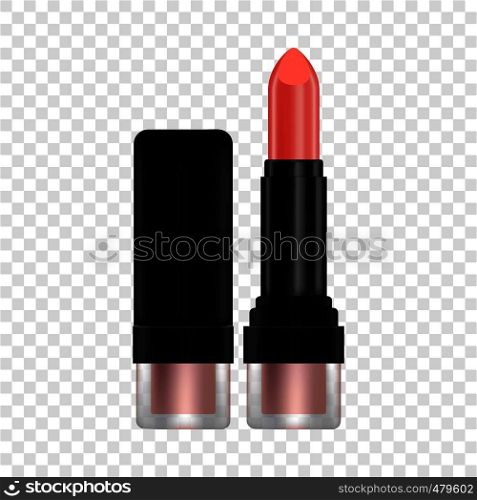 Lipstick mockup. Realistic illustration of lipstick vector mockup for web. Lipstick mockup, realistic style