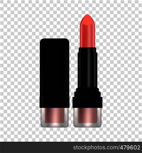Lipstick mockup. Realistic illustration of lipstick vector mockup for web. Lipstick mockup, realistic style