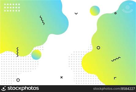Liquid abstract banner design. Fluid Vector shaped background. Modern Graphic Template Banner pattern for social media and web sites. Vector illustration