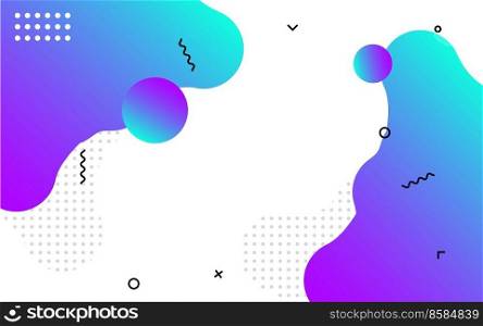 Liquid abstract banner design. Fluid Vector shaped background. Modern Graphic Template Banner pattern for social media and web sites. Vector illustration