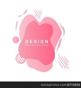 Liquid Background, Gradient Bubble Vector, Logo Template Banner And Abstract Wallpaper Poster