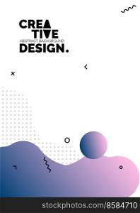 Liquid color shapes for composition poster backgrounds. Trendy abstract covers. Futuristic design