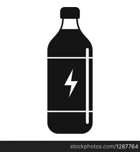 Liquid energy drink icon. Simple illustration of liquid energy drink vector icon for web design isolated on white background. Liquid energy drink icon, simple style