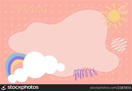 Liquid Fluid Frame Abstract Background Sun Rainbow Cloud