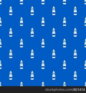 Liquid for electronic cigarettes pattern repeat seamless in blue color for any design. Vector geometric illustration. Liquid for electronic cigarettes pattern seamless blue