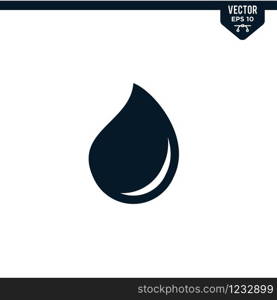 Liquid icon collection in glyph style, solid color vector