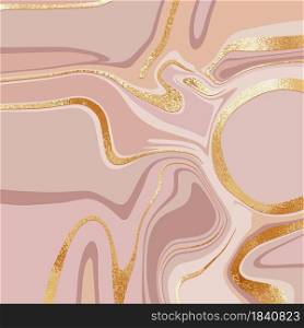 Liquid marble. Rose gold. Vector background with imitation rose gold and foil texture. Liquid marble. Rose gold. Vector background with imitation rose gold