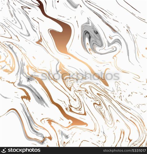 Liquid marble texture design, colorful marbling surface, black and white with gold, vibrant abstract paint design, vector illustration