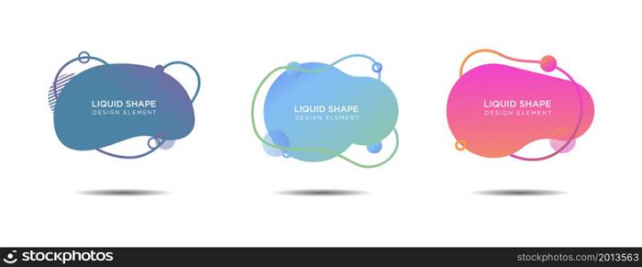 liquid shape design element