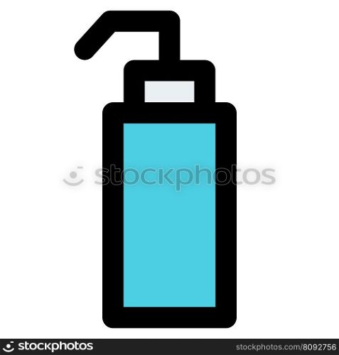 Liquid soap dispenser bottle for sanitizing