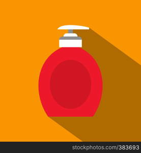 Liquid soap icon. Flat illustration of liquid soap vector icon for web. Liquid soap icon, flat style