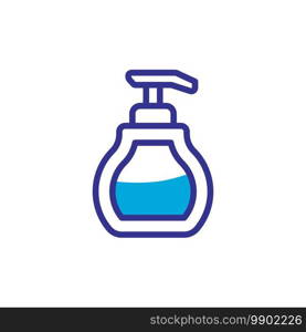 liquid soap icon vector symbol template